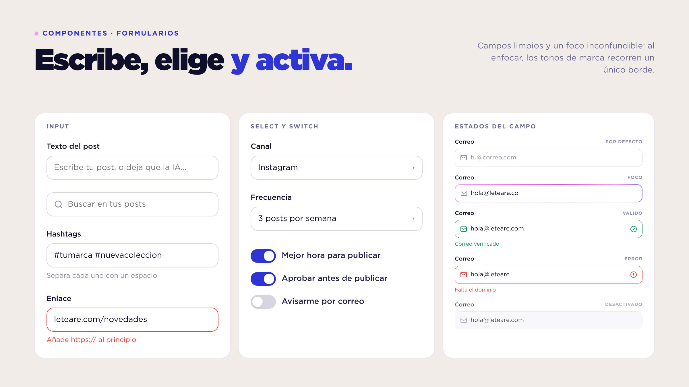 Components · forms