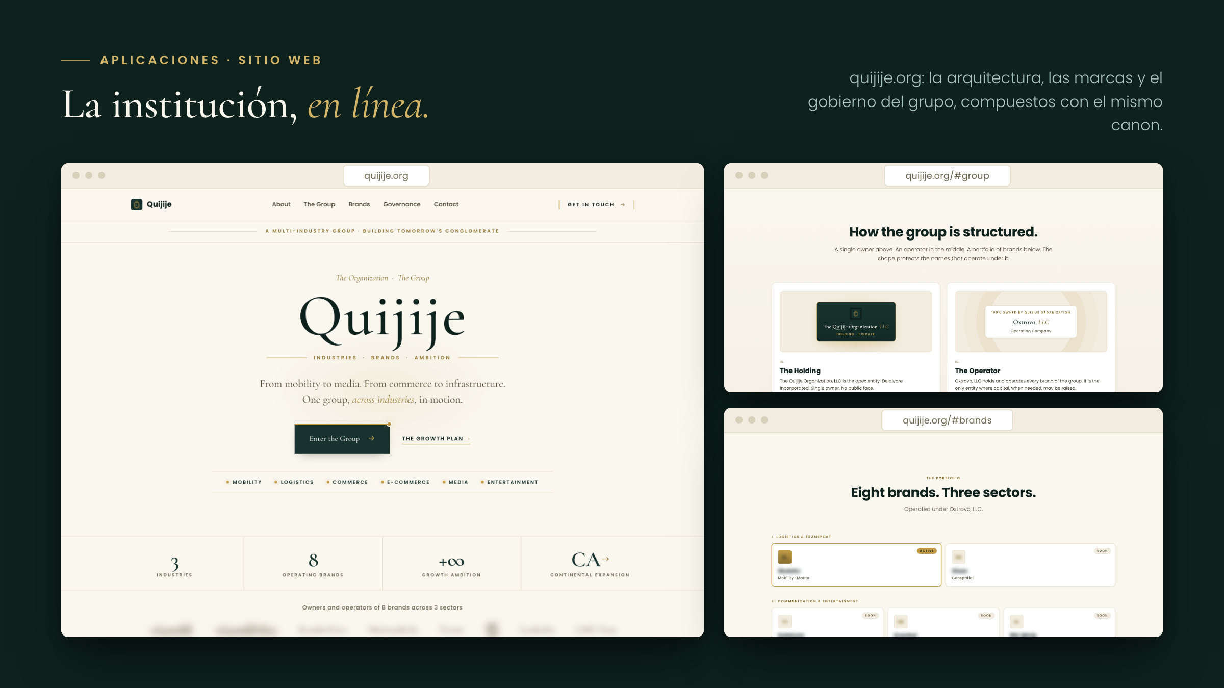 Aplicaciones · sitio web