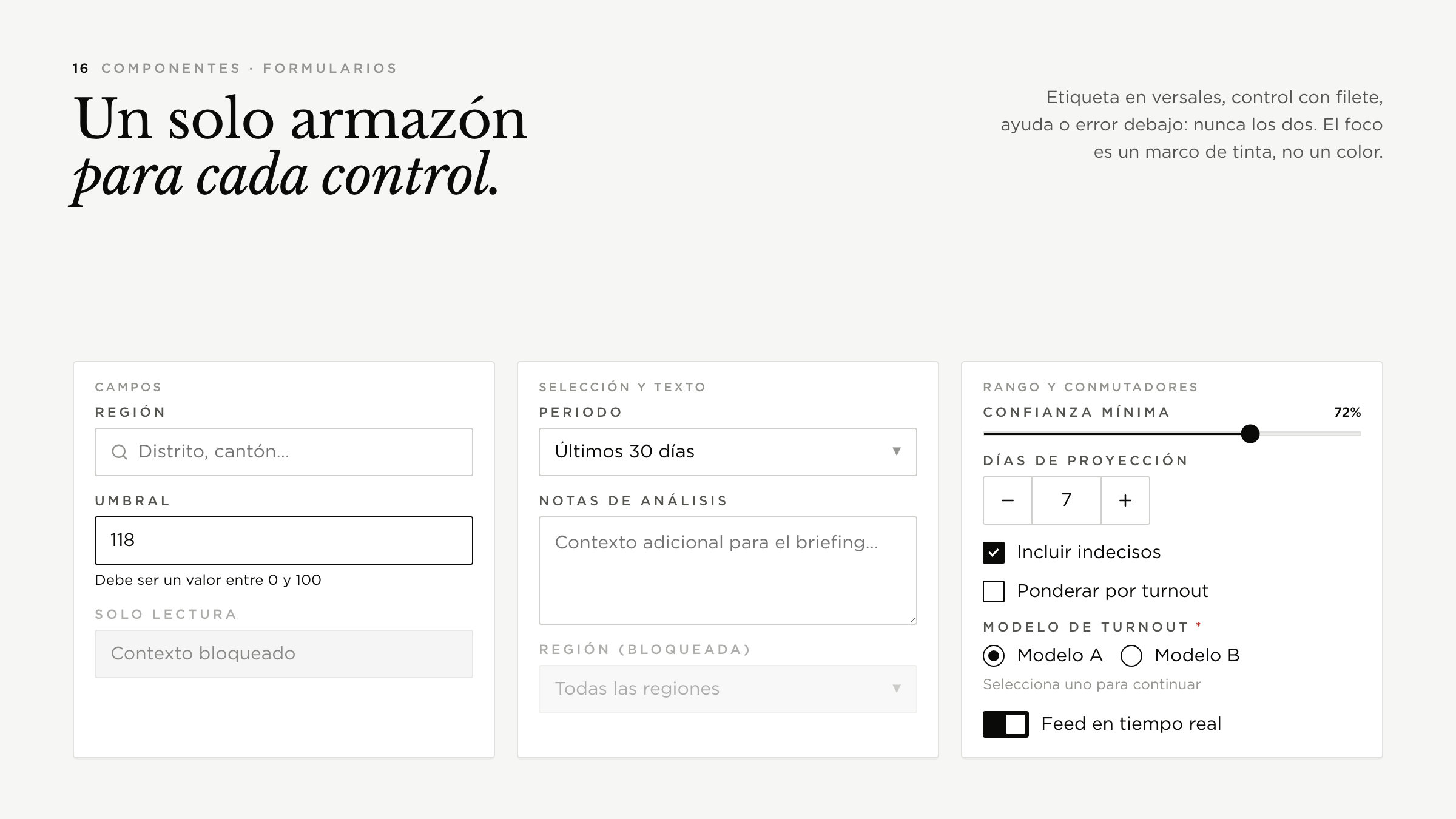 Componentes · formularios