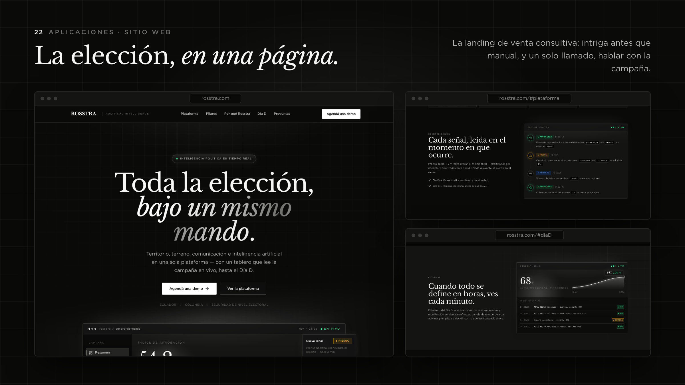 Aplicaciones · landing