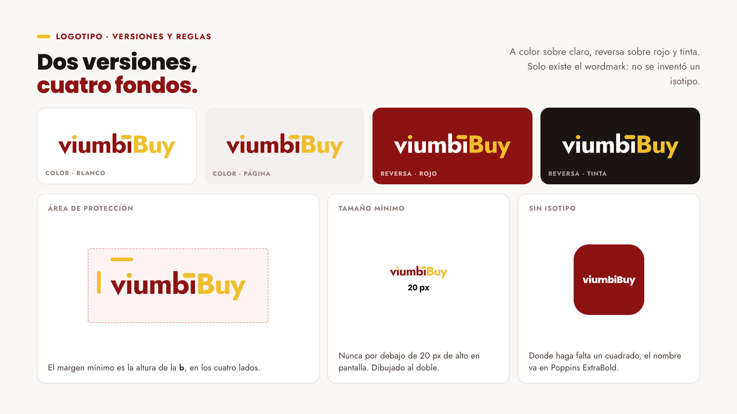 Wordmark · versions and rules