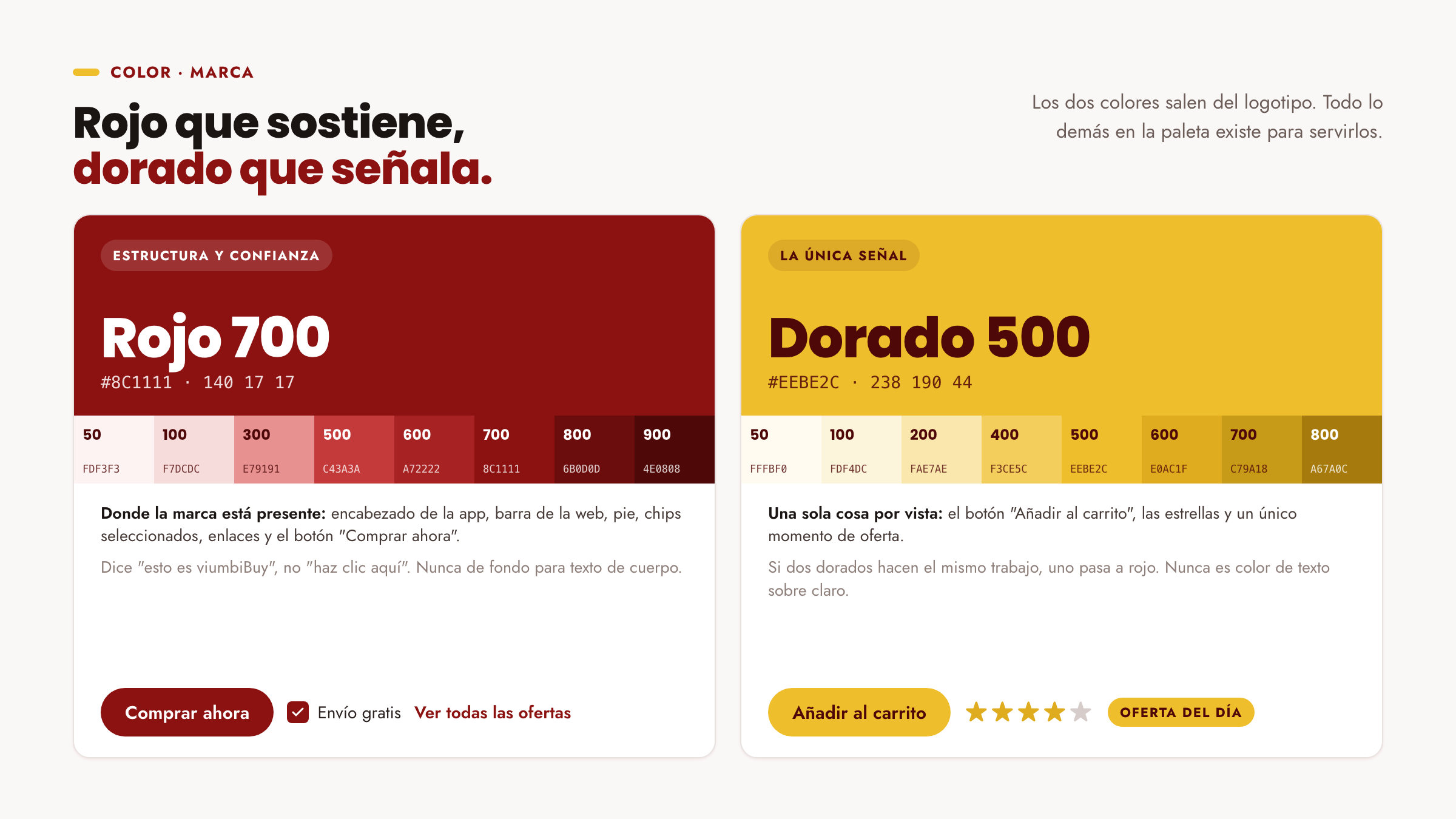 Color · red and gold