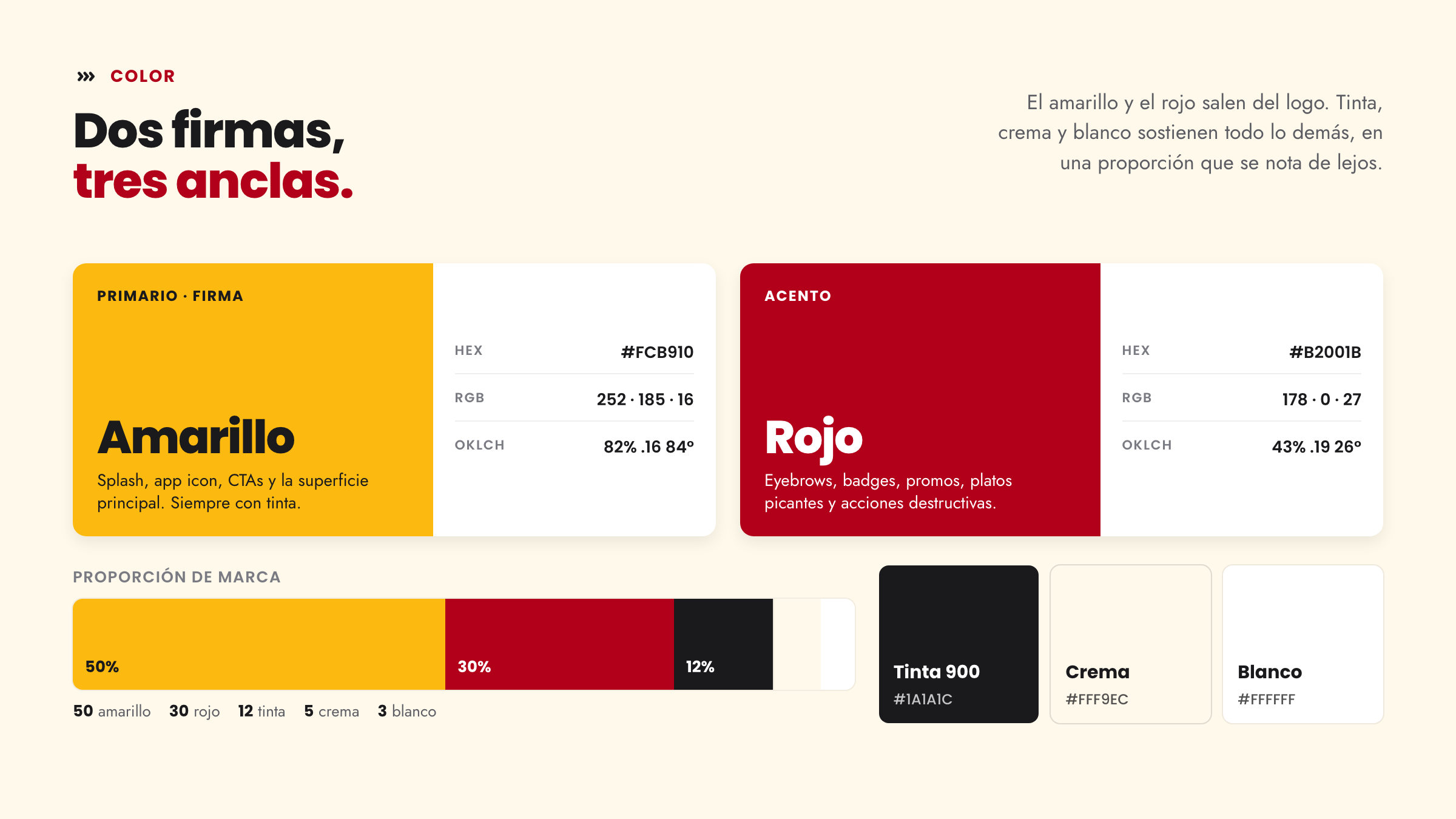 Color · palette and proportion