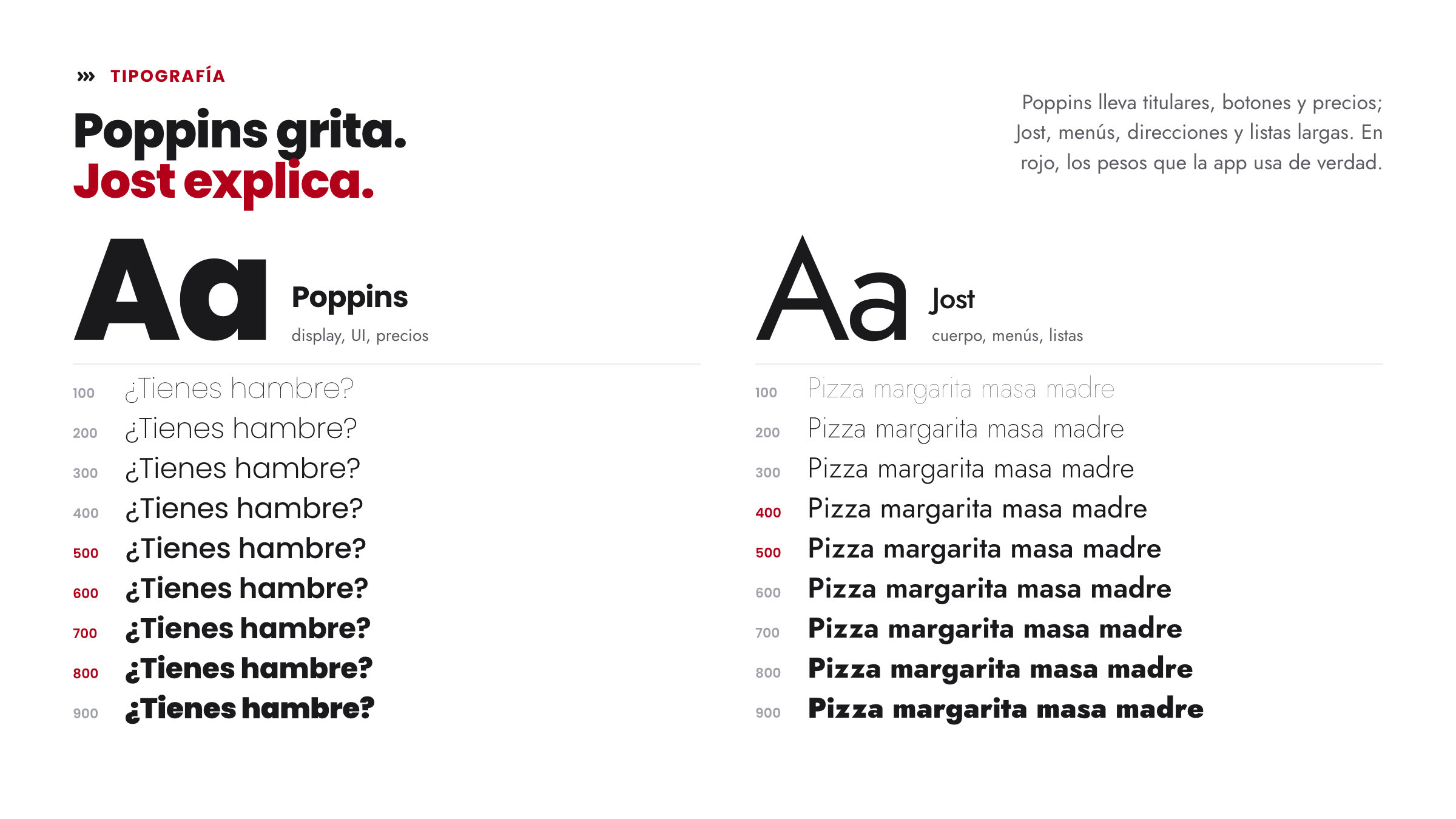 Typography · Poppins and Jost