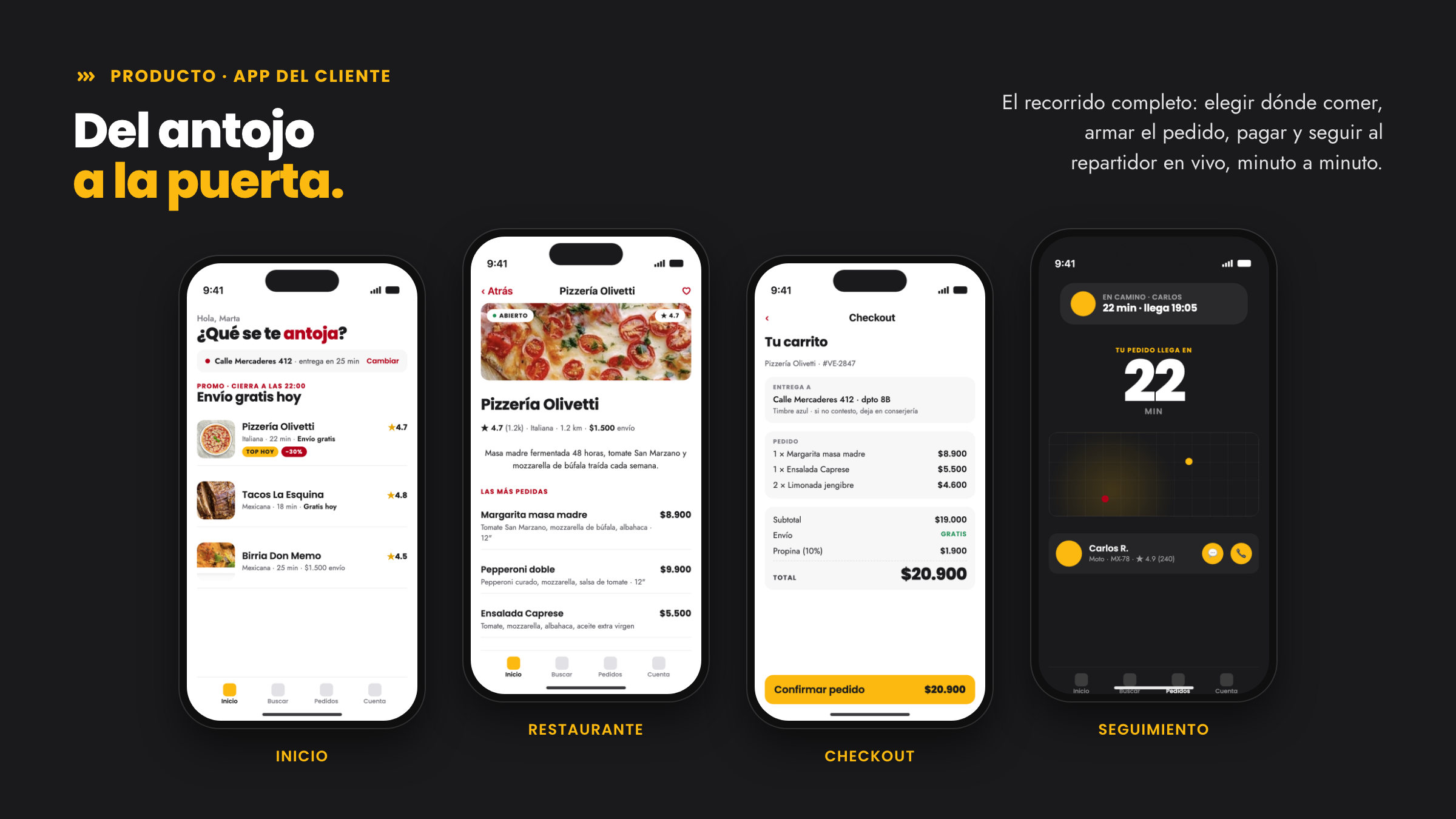 Product · customer app